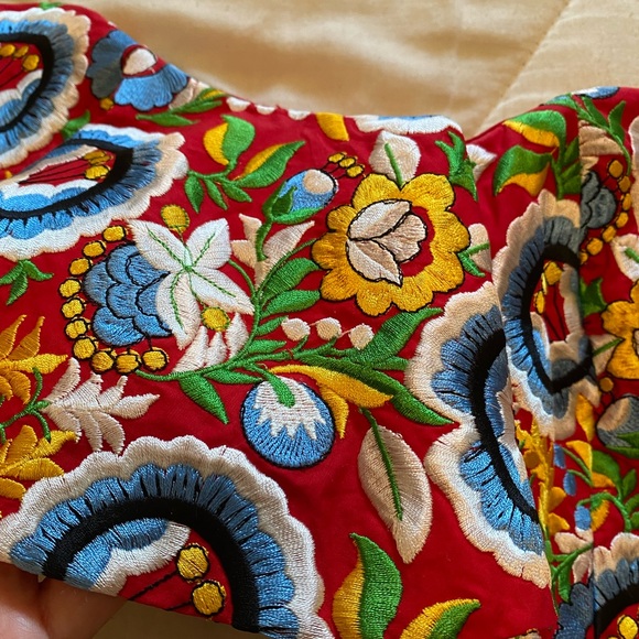 Caroline Constas Irene peplum top M NWT - Picture 3 of 12